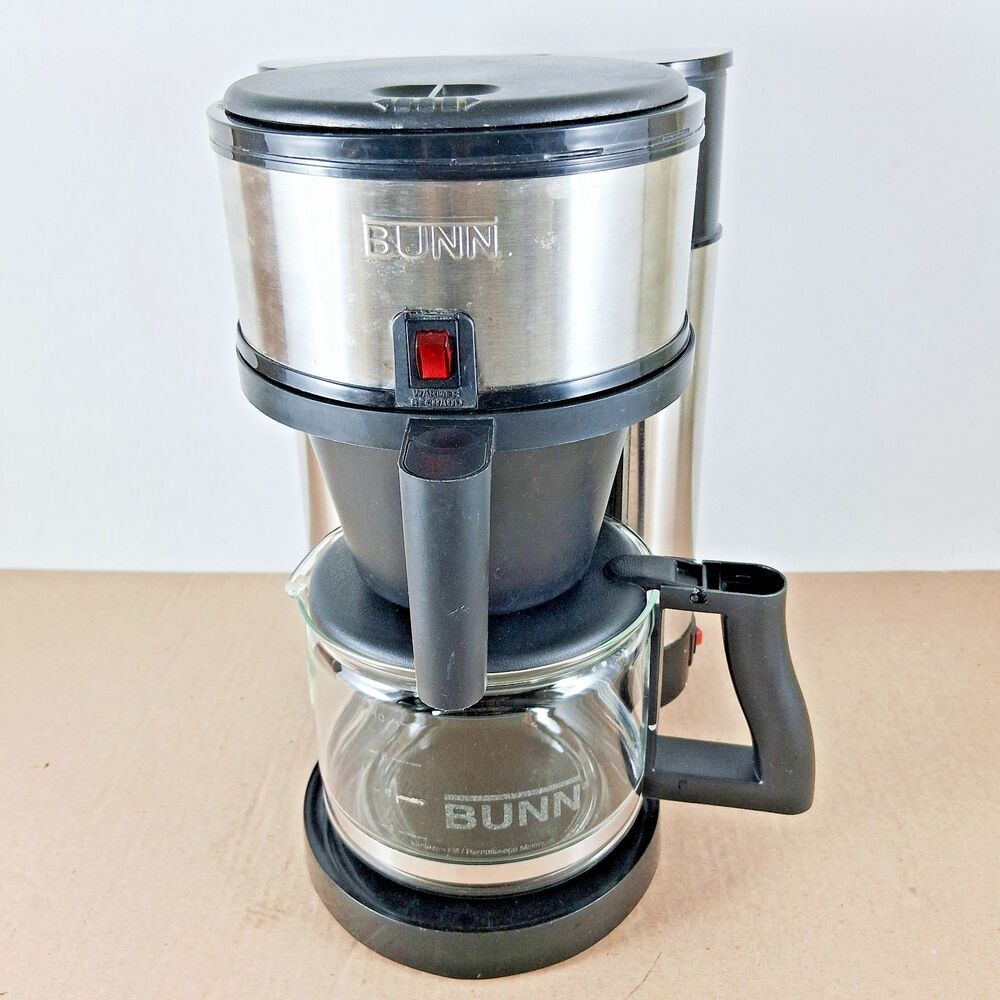 BUNN Coffee Maker Velocity 10-Cup Speed Brew Black Stainless NHS-B